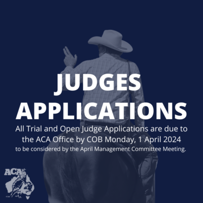 Calling all members applying to become a Trial or Open Judge